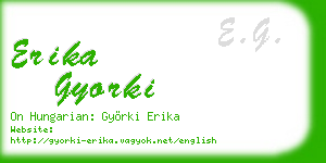 erika gyorki business card